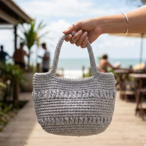 Bolsa em Crochê Salinas Alumínio