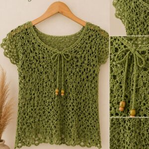 Blusa Crochê Shirley Kiwi