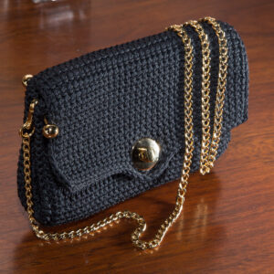 Bolsa em Crochê Lis Preto
