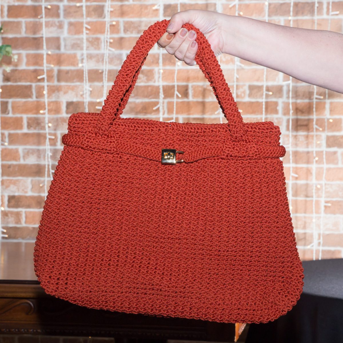 bolsa ophélia terracota frente