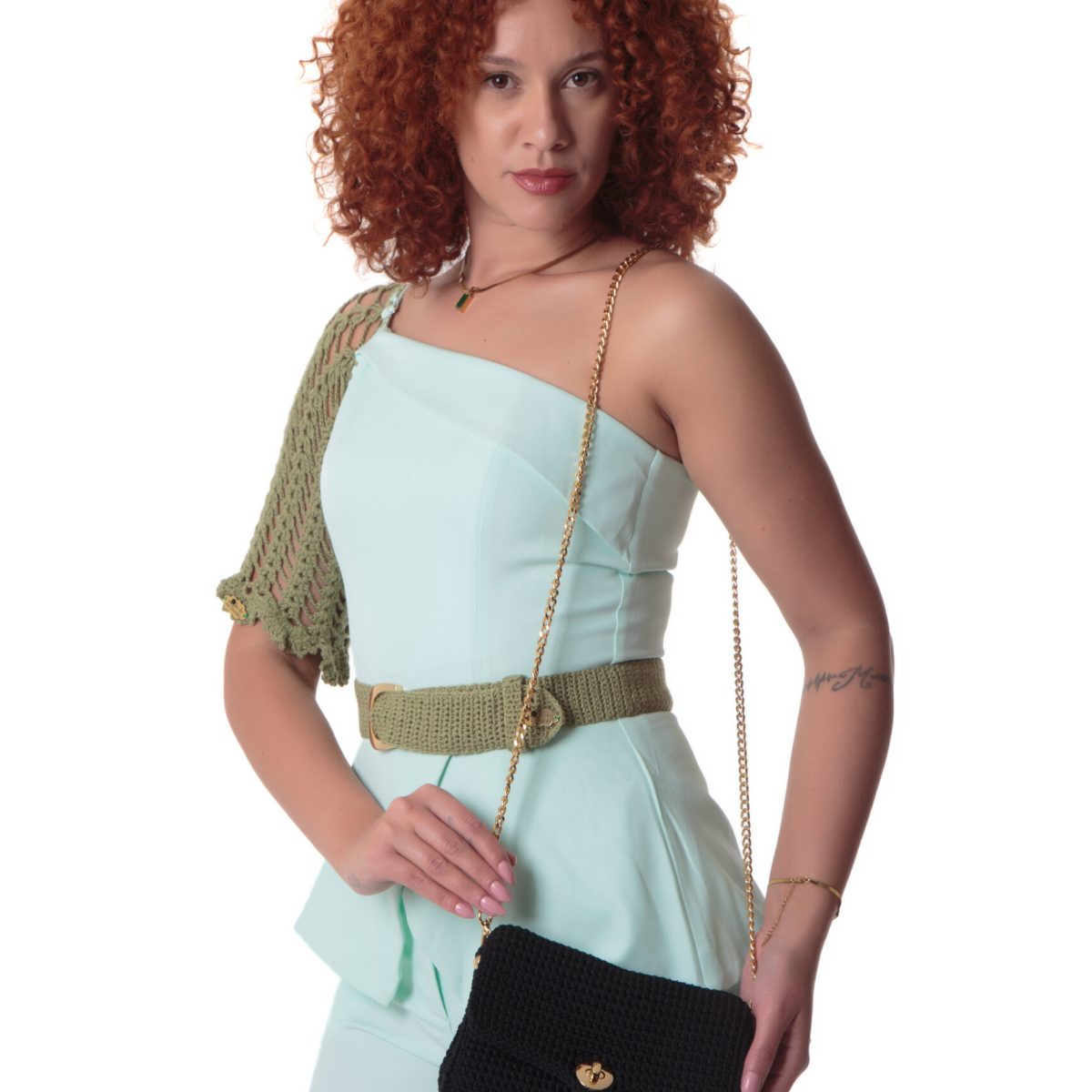 conjunto verde customizado frente